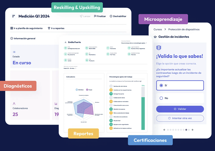 Plataforma Moodle de Kepler: diagnósticos, reportes, microaprendizaje y certificaciones